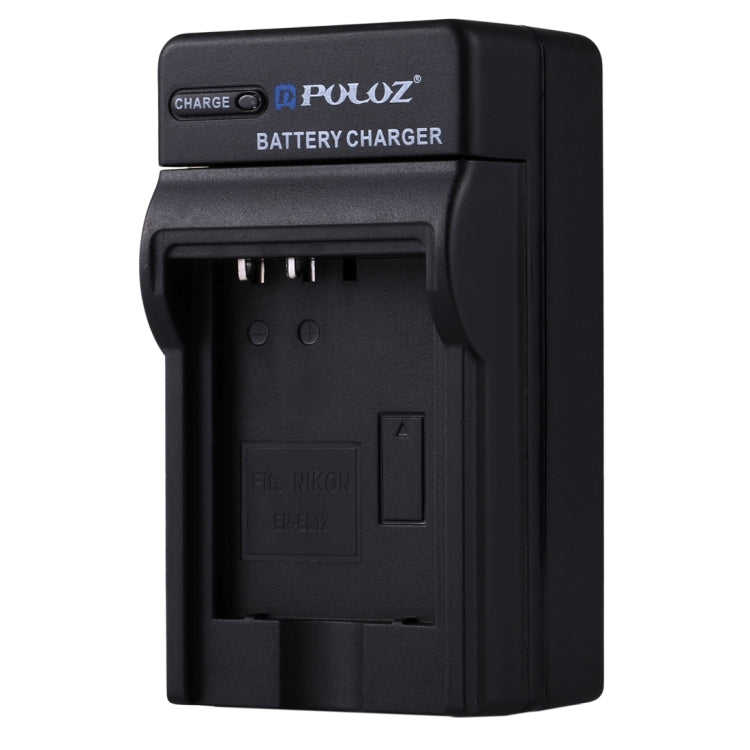 เครื่องชาร์จแบตเตอรี่แบบเสียบ PULUZ EU พร้อมสายเคเบิลสำหรับแบตเตอรี่ Nikon EN-EL12, EN-EL12 EU Plug