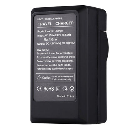 PULUZ EU ปลั๊กเครื่องชาร์จแบตเตอรี่พร้อมสายเคเบิลสำหรับแบตเตอรี่ Casio CNP130, CNP130 EU Plug