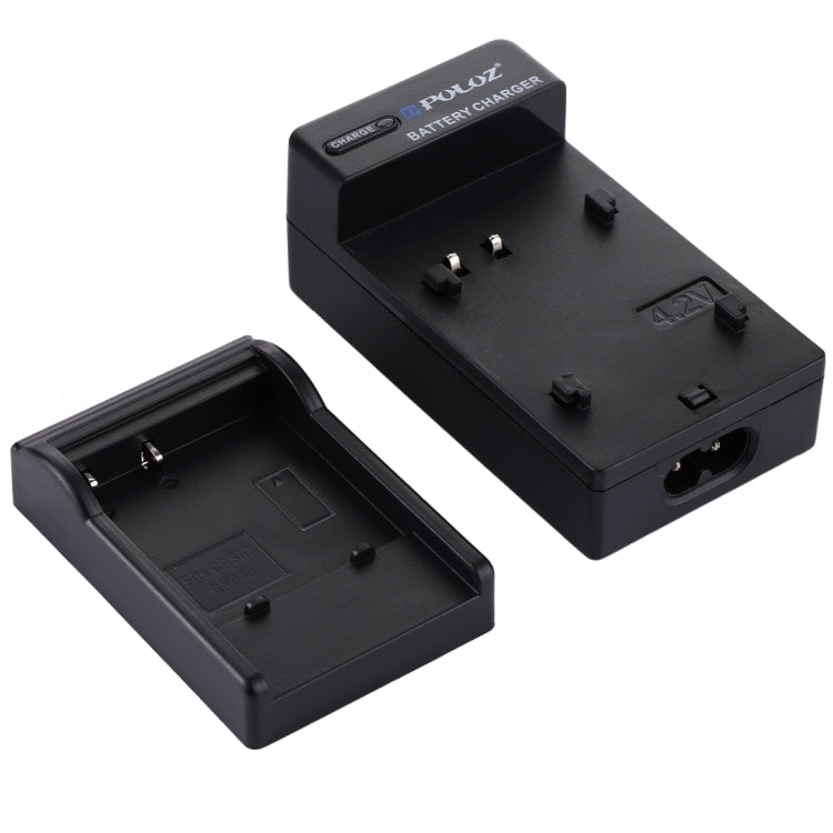 เครื่องชาร์จแบตเตอรี่แบบเสียบ PULUZ EU พร้อมสายเคเบิลสำหรับแบตเตอรี่ CASIO CNP40, CNP40 EU Plug