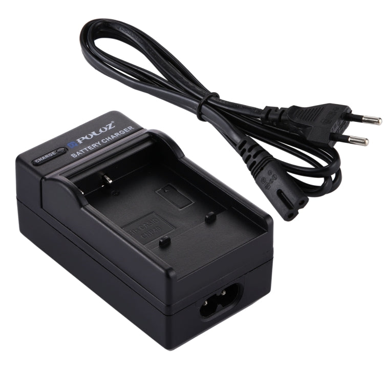 เครื่องชาร์จแบตเตอรี่แบบเสียบ PULUZ EU พร้อมสายเคเบิลสำหรับแบตเตอรี่ CASIO CNP40, CNP40 EU Plug