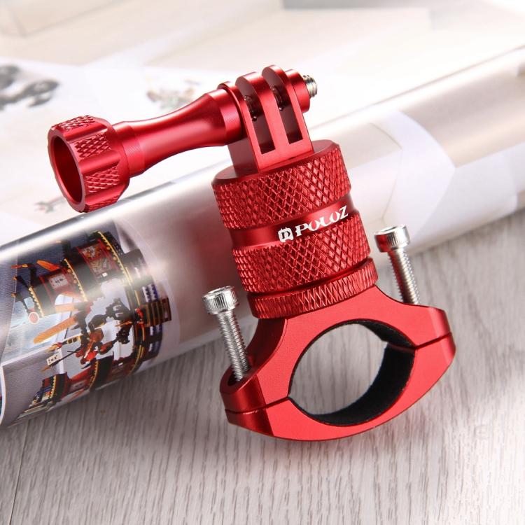 PULUZ การหมุน 360 องศาจักรยานอลูมิเนียมแฮนด์อะแดปเตอร์เมาท์พร้อมสกรูสำหรับ GoPro Hero11 สีดำ / HERO10 สีดำ / 9 สีดำ / 8 สีดำ / 7/6/5/5 เซสชัน / 4 เซสชัน / 4/3+ / 3/2/1, DJI Osmoกล้องแอคชั่นและกล้องแอคชั่นอื่นๆ, China Stock (Red), China Stock (Blue)    ...