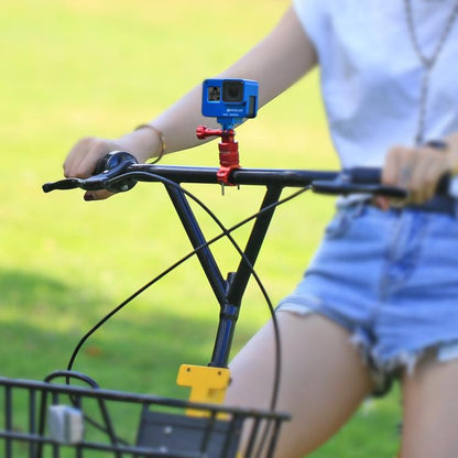 PULUZ การหมุน 360 องศาจักรยานอลูมิเนียมแฮนด์อะแดปเตอร์เมาท์พร้อมสกรูสำหรับ GoPro Hero11 สีดำ / HERO10 สีดำ / 9 สีดำ / 8 สีดำ / 7/6/5/5 เซสชัน / 4 เซสชัน / 4/3+ / 3/2/1, DJI Osmoกล้องแอคชั่นและกล้องแอคชั่นอื่นๆ, China Stock (Red), China Stock (Blue)    ...