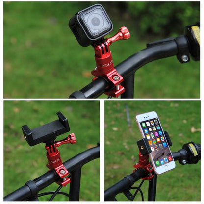 PULUZ การหมุน 360 องศาจักรยานอลูมิเนียมแฮนด์อะแดปเตอร์เมาท์พร้อมสกรูสำหรับ GoPro Hero11 สีดำ / HERO10 สีดำ / 9 สีดำ / 8 สีดำ / 7/6/5/5 เซสชัน / 4 เซสชัน / 4/3+ / 3/2/1, DJI Osmoกล้องแอคชั่นและกล้องแอคชั่นอื่นๆ, China Stock (Red), China Stock (Blue)    ...