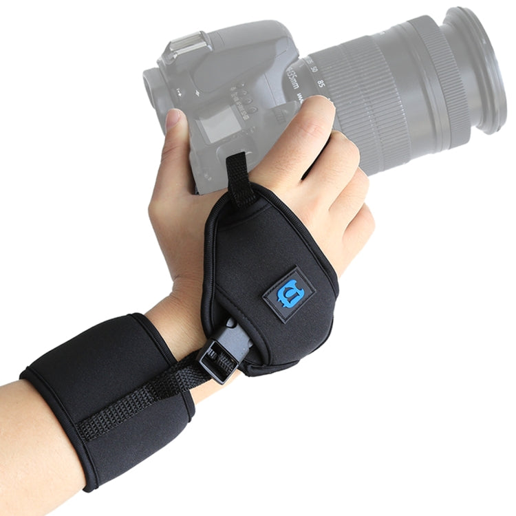 สายรัดข้อมือ PULUZ Soft Neoprene Hand Grip พร้อมแผ่นพลาสติกสกรูขนาด 1/4 นิ้วสำหรับกล้อง SLR / DSLR, Wrist Strap