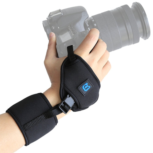 สายรัดข้อมือ PULUZ Soft Neoprene Hand Grip พร้อมแผ่นพลาสติกสกรูขนาด 1/4 นิ้วสำหรับกล้อง SLR / DSLR, Wrist Strap