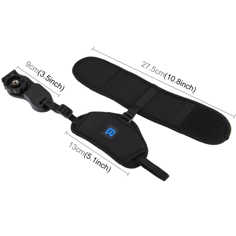 สายรัดข้อมือ PULUZ Soft Neoprene Hand Grip พร้อมแผ่นพลาสติกสกรูขนาด 1/4 นิ้วสำหรับกล้อง SLR / DSLR, Wrist Strap
