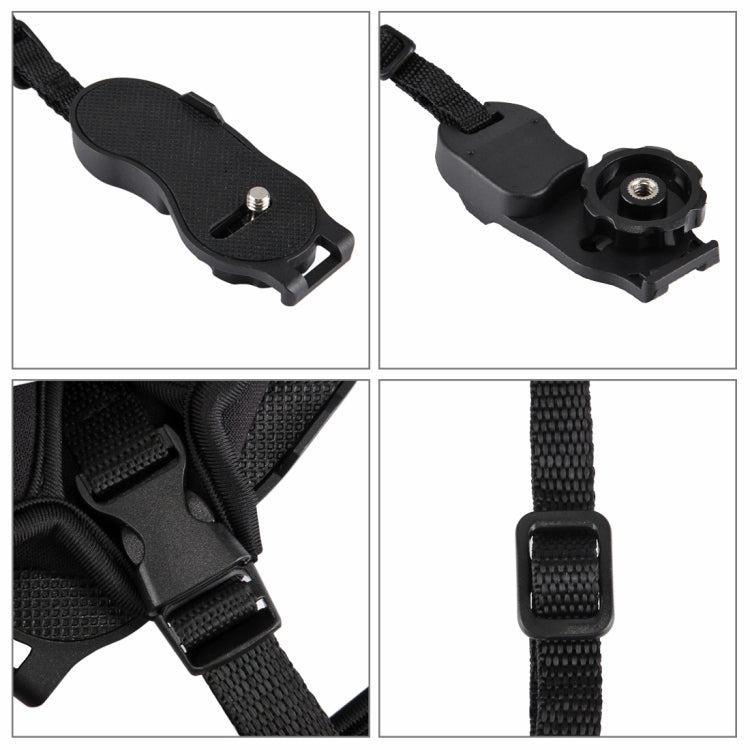 สายรัดข้อมือ PULUZ Soft Neoprene Hand Grip พร้อมแผ่นพลาสติกสกรูขนาด 1/4 นิ้วสำหรับกล้อง SLR / DSLR, Wrist Strap
