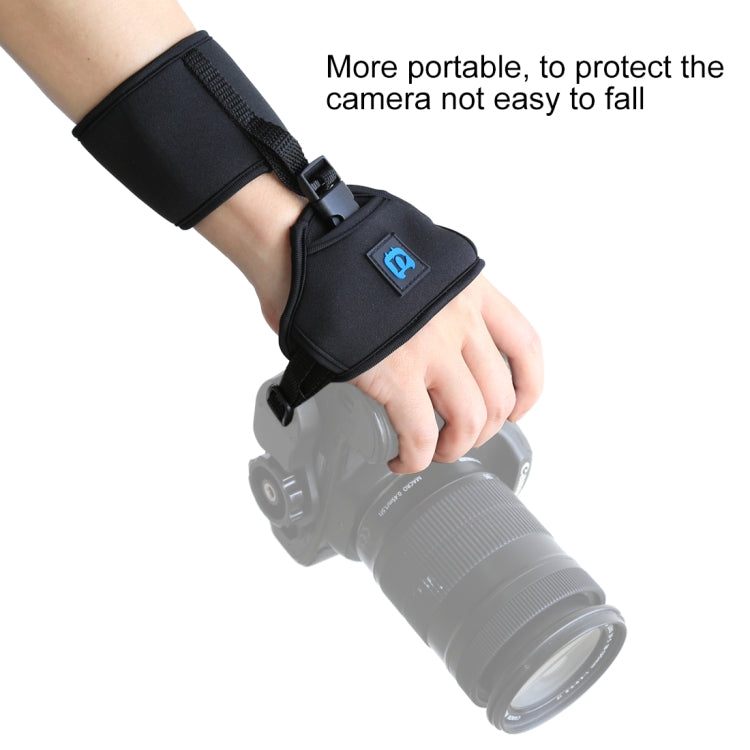 สายรัดข้อมือ PULUZ Soft Neoprene Hand Grip พร้อมแผ่นพลาสติกสกรูขนาด 1/4 นิ้วสำหรับกล้อง SLR / DSLR, Wrist Strap