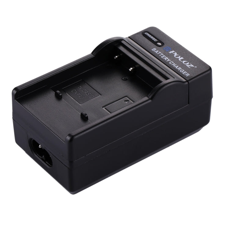 เครื่องชาร์จแบตเตอรี่กล้องดิจิตอล PULUZ สำหรับแบตเตอรี่ CASIO CNP40, CNP40 Car Charger