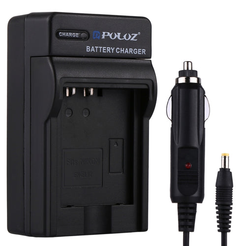 เครื่องชาร์จแบตเตอรี่กล้องดิจิตอล PULUZ สำหรับแบตเตอรี่ Nikon EN-EL12, EN-EL12  Car Charger