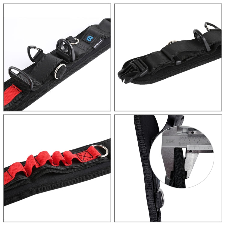 PULUZ เข็มขัดรัดเอวมัดอเนกประสงค์พร้อมตะขอสำหรับกล้อง SLR / DSLR, Waistband Strap