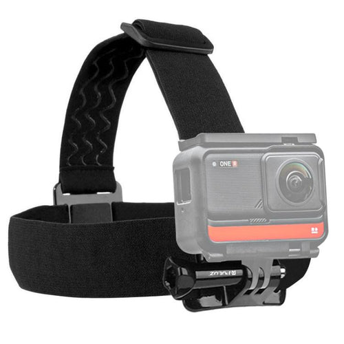 PULUZ สายรัดศีรษะแบบยืดหยุ่นสำหรับ GoPro, Insta360 ONE R, DJI Osmo Action และกล้องแอ็คชั่นอื่น ๆ, Head Strap