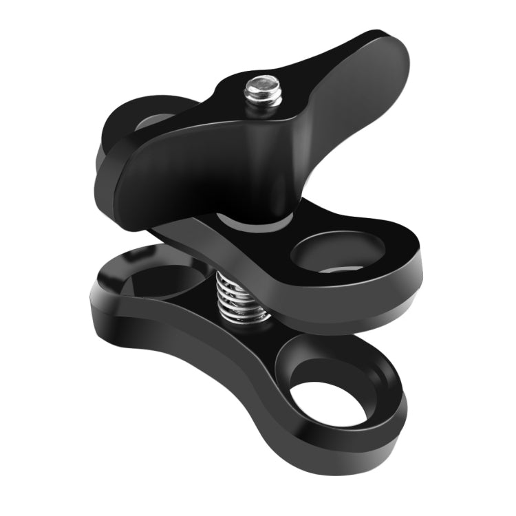 PULUZ Ball Clamp Close Hole กล้องดำน้ำวงเล็บ CNC อลูมิเนียมสปริงไฟฉาย Clamp สำหรับดำน้ำระบบถ่ายภาพใต้น้ำ, Single Ball Close Hole(Black), Single Ball Close Hole(Blue), Single Ball Close Hole(Red)