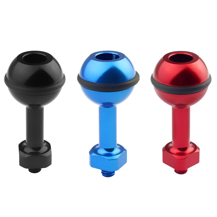 PULUZ 1/4 นิ้วสกรูอลูมิเนียมบอลอะแดปเตอร์เมาสำหรับ GoPro Hero11 ดำ / HERO10 ดำ / 9 ดำ / 8 ดำ / 7/6/5/5 เซสชัน / 4 เซสชัน / 4/3 + / 3/2/1, DJI Osmo การกระทำและกล้องแอคชั่นอื่นๆ เส้นผ่านศูนย์กลาง: 2.5 ซม, 1/4 inch Screw(Black), 1/4 inch Screw(Blue)