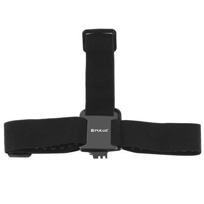 PULUZ สายรัดศีรษะแบบยืดหยุ่นสำหรับ GoPro, Insta360 ONE R, DJI Osmo Action และกล้องแอ็คชั่นอื่น ๆ, Head Strap