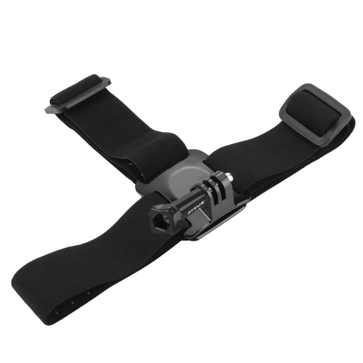 PULUZ สายรัดศีรษะแบบยืดหยุ่นสำหรับ GoPro, Insta360 ONE R, DJI Osmo Action และกล้องแอ็คชั่นอื่น ๆ, Head Strap