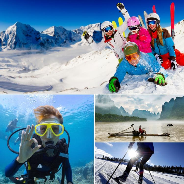 PULUZ สายรัดศีรษะแบบยืดหยุ่นสำหรับ GoPro, Insta360 ONE R, DJI Osmo Action และกล้องแอ็คชั่นอื่น ๆ, Head Strap