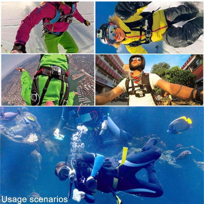 PULUZ เข็มขัดเมาท์ตัวปรับได้สายรัดหน้าอกพร้อม J Hook Mount และสกรูยาวสำหรับ GoPro Hero11 Black / HERO10 Black / HERO9 Black / HERO8 Black / HERO7 / 6/5/5 เซสชัน / 4 เซสชัน / 4/3+ / 3/2/1, Insta360 ONE R, DJI Osmo Action และกล้องแอคชั่นอื่นๆ, Chest Strap
