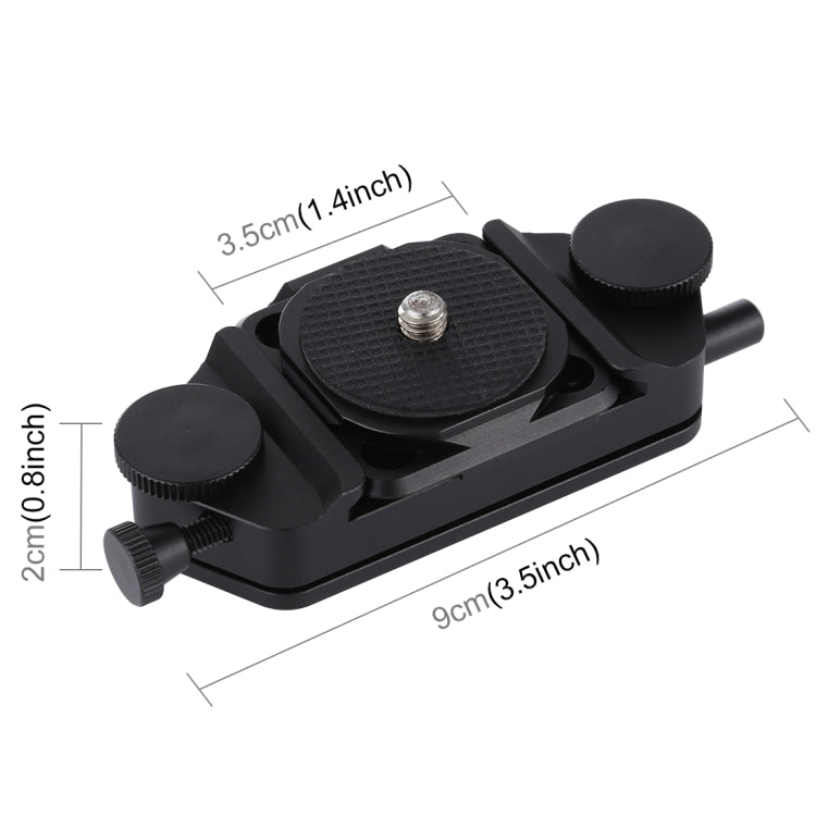 PULUZ คลิปกล้องจับภาพ CNC อลูมิเนียมอัลลอยด์คลิปที่วางจำหน่ายด่วนพร้อมแผ่น