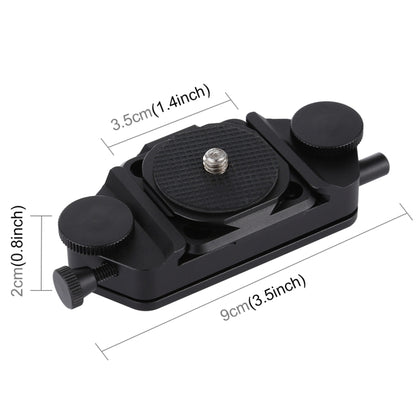 PULUZ คลิปกล้องจับภาพ CNC อลูมิเนียมอัลลอยด์คลิปที่วางจำหน่ายด่วนพร้อมแผ่น