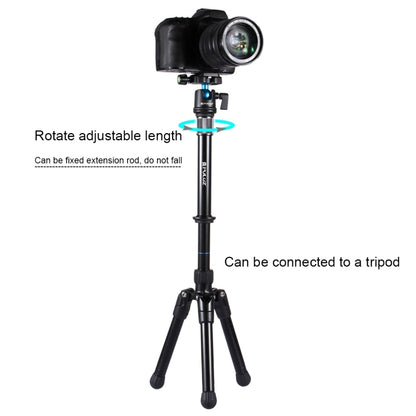 PULUZ Metal Handheld ขาตั้งกล้องแบบปรับได้ Mount Monopod Extension Rod สำหรับกล้อง DSLR และ SLR, Adjustable Tripod