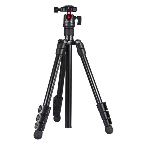 PULUZ ขาพับ 4 ส่วนขาตั้งกล้องโลหะพร้อมหัวบอล 360 องศาสำหรับกล้อง DSLR และกล้องดิจิตอลความสูงที่ปรับได้: 42-130 ซม., Adjustable Height: 42-130cm