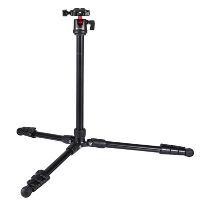 PULUZ ขาพับ 4 ส่วนขาตั้งกล้องโลหะพร้อมหัวบอล 360 องศาสำหรับกล้อง DSLR และกล้องดิจิตอลความสูงที่ปรับได้: 42-130 ซม., Adjustable Height: 42-130cm