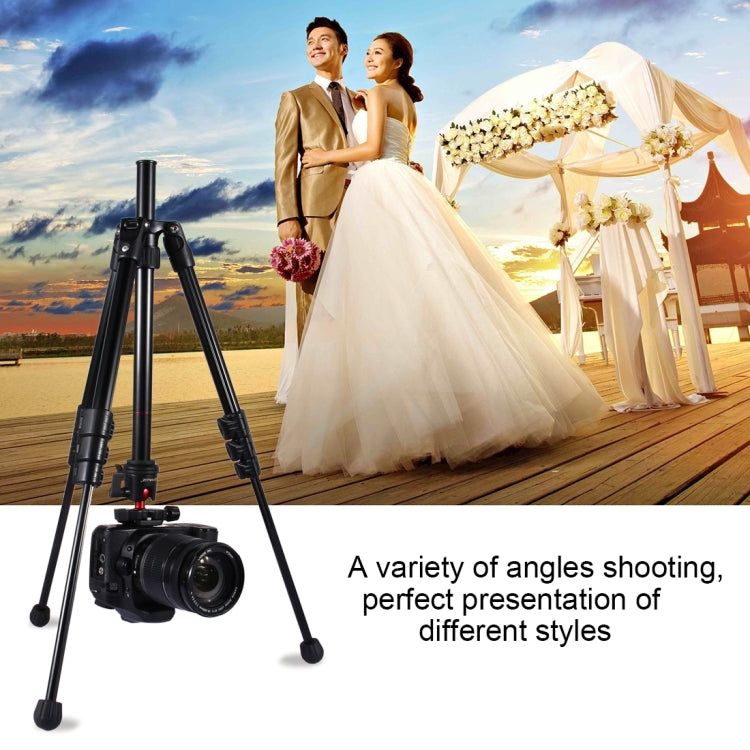 PULUZ ขาพับ 4 ส่วนขาตั้งกล้องโลหะพร้อมหัวบอล 360 องศาสำหรับกล้อง DSLR และกล้องดิจิตอลความสูงที่ปรับได้: 42-130 ซม., Adjustable Height: 42-130cm