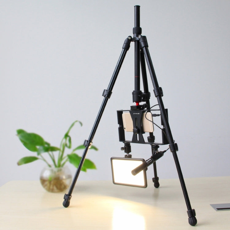 PULUZ ขาพับ 4 ส่วนขาตั้งกล้องโลหะพร้อมหัวบอล 360 องศาสำหรับกล้อง DSLR และกล้องดิจิตอลความสูงที่ปรับได้: 42-130 ซม., Adjustable Height: 42-130cm
