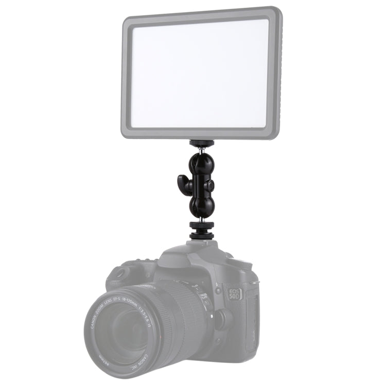 PULUZ Flash Hot Shoe หมุนหัวบอล 1/4 นิ้วสกรูขาตั้งกล้อง Magic Arm พร้อมล็อค, Magic Arm