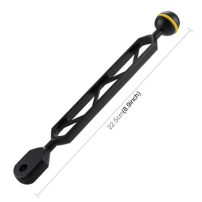 PULUZ 8 นิ้ว 20.3 ซม. อลูมิเนียมอัลลอยด์แขนบอลสำหรับไฟฉายใต้น้ำ / ไฟวิดีโอ, เส้นผ่านศูนย์กลางลูก: 2.5 ซม., 8 inch Single Ball