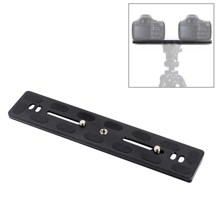 PULUZ ความยาว 200 มม.PU-200 อลูมิเนียม-แมกนีเซียม Quick Release Plate QR Clamp สำหรับ Benro B3/J2 /J3 ขาตั้งกล้องขาตั้งกล้อง