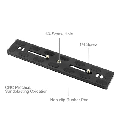 PULUZ ความยาว 200 มม.PU-200 อลูมิเนียม-แมกนีเซียม Quick Release Plate QR Clamp สำหรับ Benro B3/J2 /J3 ขาตั้งกล้องขาตั้งกล้อง