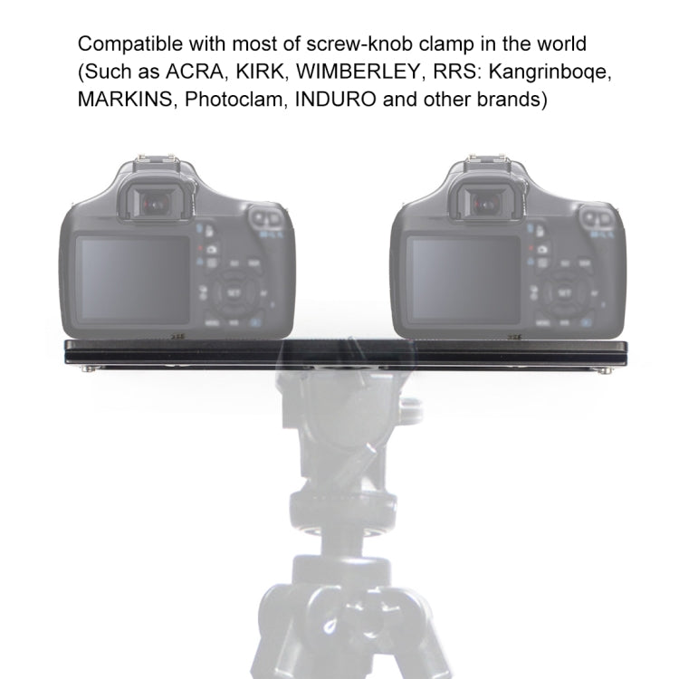 PULUZ ความยาว 200 มม.PU-200 อลูมิเนียม-แมกนีเซียม Quick Release Plate QR Clamp สำหรับ Benro B3/J2 /J3 ขาตั้งกล้องขาตั้งกล้อง
