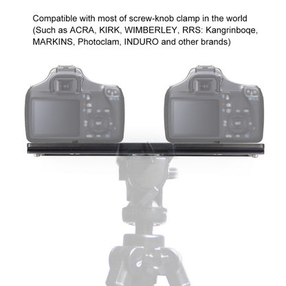 PULUZ ความยาว 200 มม.PU-200 อลูมิเนียม-แมกนีเซียม Quick Release Plate QR Clamp สำหรับ Benro B3/J2 /J3 ขาตั้งกล้องขาตั้งกล้อง