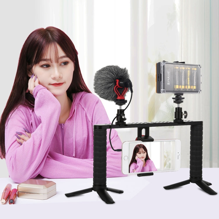 PULUZ Professional Interview Condenser วิดีโอไมโครโฟน Shotgun พร้อมสายสัญญาณเสียง 3.5 มม. สำหรับกล้อง DSLR และ DV, Shotgun Microphone