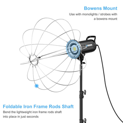 PULUZ 65cm โคมไฟแบบพับได้ Softbox SpeedLite Flash Light แบบพับได้ ดิฟฟิวเซอร์, 65cm Softbox