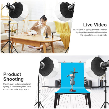 PULUZ 65cm โคมไฟแบบพับได้ Softbox SpeedLite Flash Light แบบพับได้ ดิฟฟิวเซอร์, 65cm Softbox