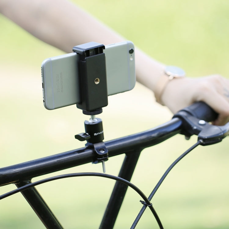 PULUZ จักรยานอลูมิเนียมมือจับขาตั้งกล้องหัวบอลอะแดปเตอร์เมาท์สำหรับ GoPro HERO10 สีดำ / HERO9 สีดำ / HERO8 สีดำ / 7/6/5/5 เซสชัน / 4 เซสชัน / 4/3+ / 3/2/1, DJI Osmo Action, Xiaoyi และอื่น ๆกล้องแอ็คชั่น, Ball Head Mount