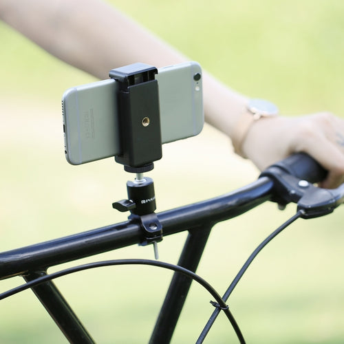 PULUZ จักรยานอลูมิเนียมมือจับขาตั้งกล้องหัวบอลอะแดปเตอร์เมาท์สำหรับ GoPro HERO10 สีดำ / HERO9 สีดำ / HERO8 สีดำ / 7/6/5/5 เซสชัน / 4 เซสชัน / 4/3+ / 3/2/1, DJI Osmo Action, Xiaoyi และอื่น ๆกล้องแอ็คชั่น, Ball Head Mount
