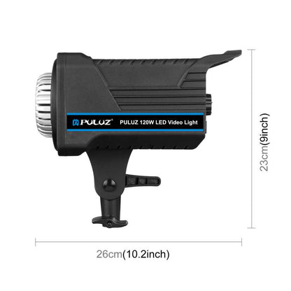 PULUZ 220V 150W Studio Video Light 3200K-5600K อุณหภูมิสีคู่ในตัวกระจายความร้อนระบบรีโมทคอนโทรล, 120W 2700K-6500K EU Plug, 120W 2700K-6500K UK Plug, 120W 2700K-6500K US Plug