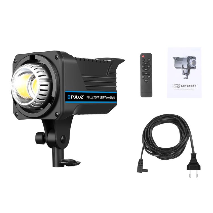 PULUZ 220V 150W Studio Video Light 3200K-5600K อุณหภูมิสีคู่ในตัวกระจายความร้อนระบบรีโมทคอนโทรล, 120W 2700K-6500K EU Plug, 120W 2700K-6500K UK Plug, 120W 2700K-6500K US Plug
