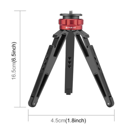 PULUZ Desktop Vlogging ที่วางขาตั้งกล้องสดพร้อมฐานรองเท้าเย็นสำหรับกล้อง DSLR และกล้องดิจิตอลความสูงที่ปรับได้: 7.5-14.5 ซม., Desktop Live Tripod
