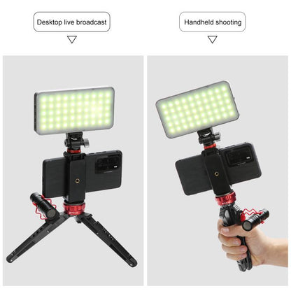 PULUZ Desktop Vlogging ที่วางขาตั้งกล้องสดพร้อมฐานรองเท้าเย็นสำหรับกล้อง DSLR และกล้องดิจิตอลความสูงที่ปรับได้: 7.5-14.5 ซม., Desktop Live Tripod