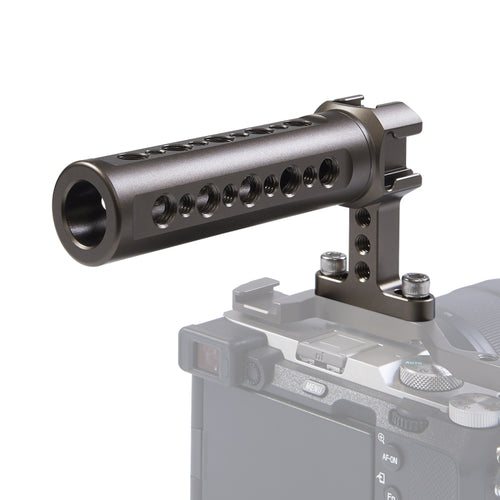 PULUZ มือถือโคลงวิดีโอมือจับด้านบนพร้อม 3 รองเท้าเย็นภูเขาสำหรับกรงกล้อง, For Camera Cage Top Handle
