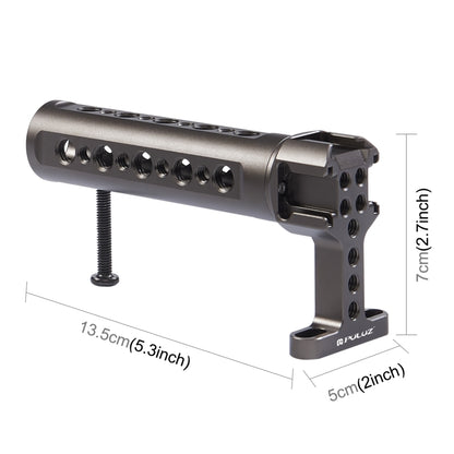 PULUZ มือถือโคลงวิดีโอมือจับด้านบนพร้อม 3 รองเท้าเย็นภูเขาสำหรับกรงกล้อง, For Camera Cage Top Handle