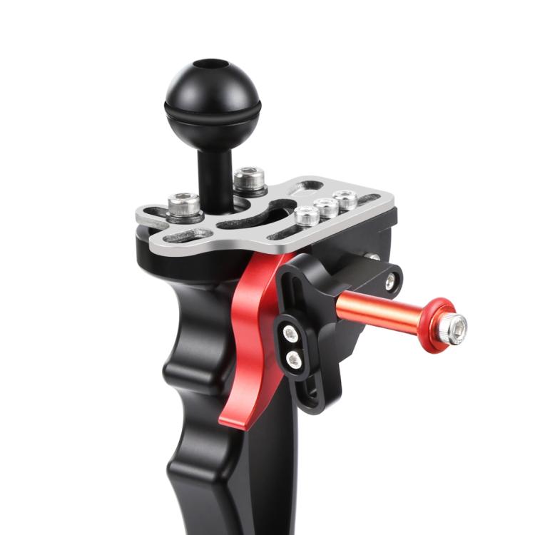 PULUZ ก้านอะแดปเตอร์ต่อขยายทริกเกอร์ชัตเตอร์สำหรับระบบแขนใต้น้ำ, Trigger 2(Red)