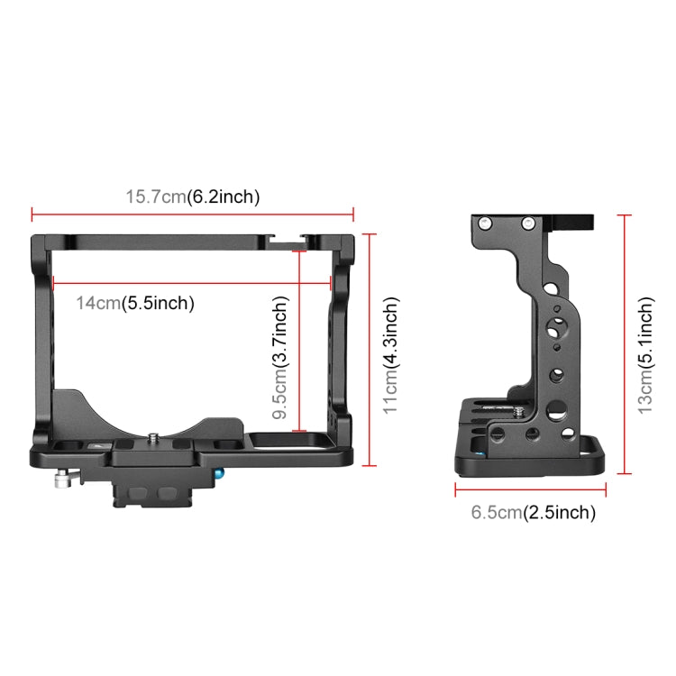 PULUZ กรงกล้องวิดีโอ Rig การถ่ายทำภาพยนตร์สำหรับ Nikon Z6 / Z7, For Nikon Z6 / Z7 Cage