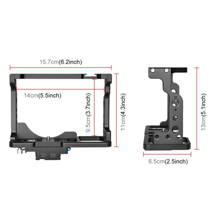 PULUZ กรงกล้องวิดีโอ Rig การถ่ายทำภาพยนตร์สำหรับ Nikon Z6 / Z7, For Nikon Z6 / Z7 Cage