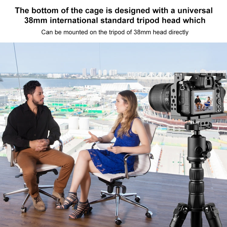 PULUZ กรงกล้องวิดีโอ Rig การถ่ายทำภาพยนตร์สำหรับ Nikon Z6 / Z7, For Nikon Z6 / Z7 Cage